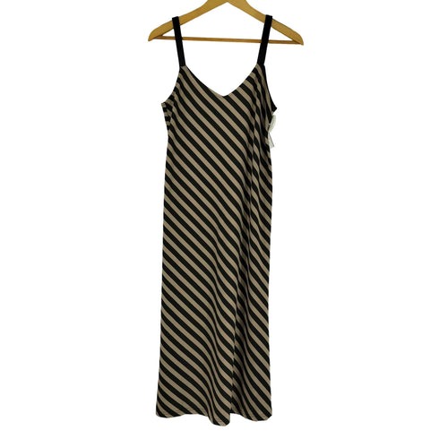 ザラ ZARA バイアスボーダー キャミワンピース レディース import:S