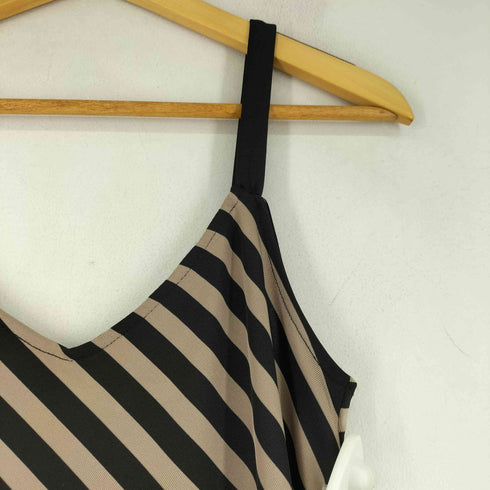 ザラ ZARA バイアスボーダー キャミワンピース レディース import:S