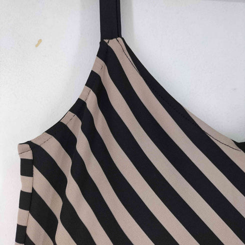 ザラ ZARA バイアスボーダー キャミワンピース レディース import:S