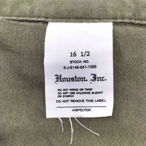 ヒューストン HOUSTON ミリタリーシャツ メンズ 16 1/2