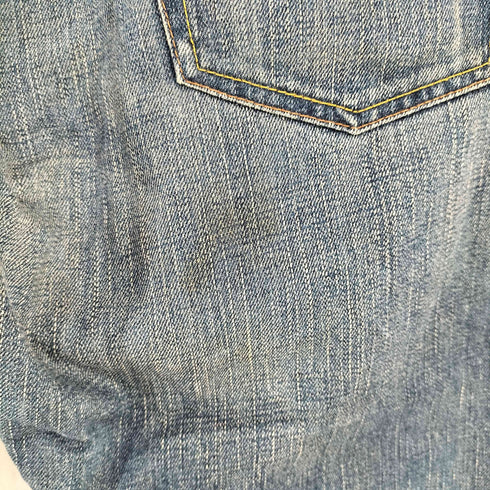 トミー TOMMY ペイント加工 ダブルニー ダメージデニムパンツ メンズ JPN:L