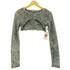 ゲス GUESS USA Gray Crop Long Sleeve T-Shirt Y2K レディース M