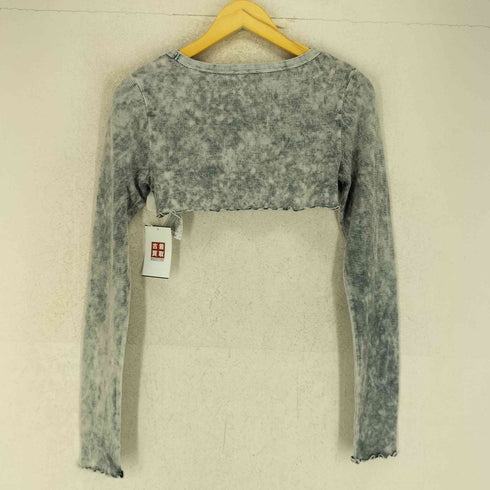 ゲス GUESS USA Gray Crop Long Sleeve T-Shirt Y2K レディース M