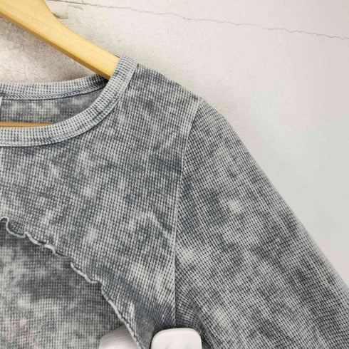 ゲス GUESS USA Gray Crop Long Sleeve T-Shirt Y2K レディース M