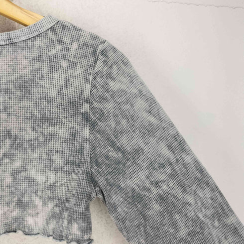 ゲス GUESS USA Gray Crop Long Sleeve T-Shirt Y2K レディース M