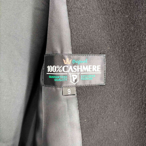 cashmere カシミヤ100% ダブルチェスターコート レディース JPN:9号