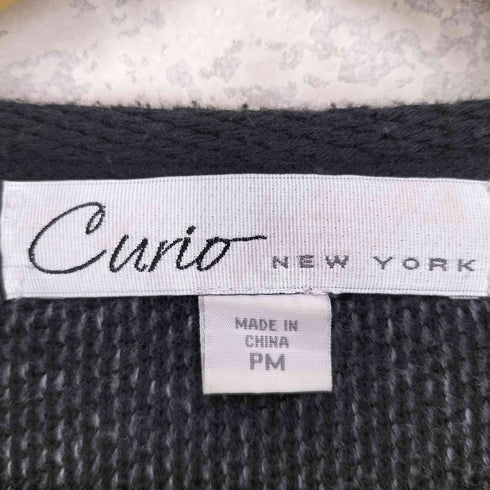 Curio New York ノーカラー ジップアップニットジャケット import レディース