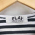 プレイコムデギャルソン PLAY COMME des GARCONS AD2013 ハート ワンポイント ロゴ ワッペン ボーダー カットソー レディース