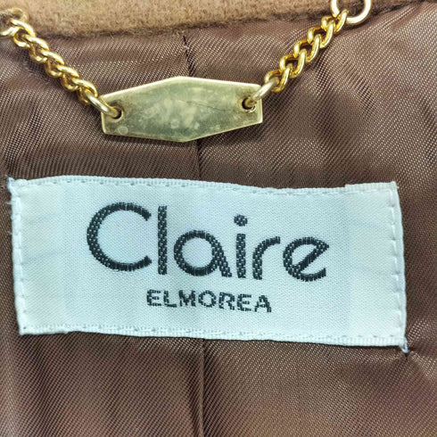 Claire cashmere カシミヤ混 ステンカラーコート レディース