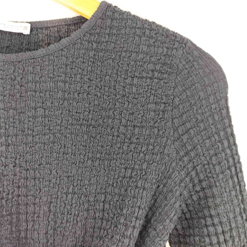 ザラ ZARA Top textura frunces negro レディース US M