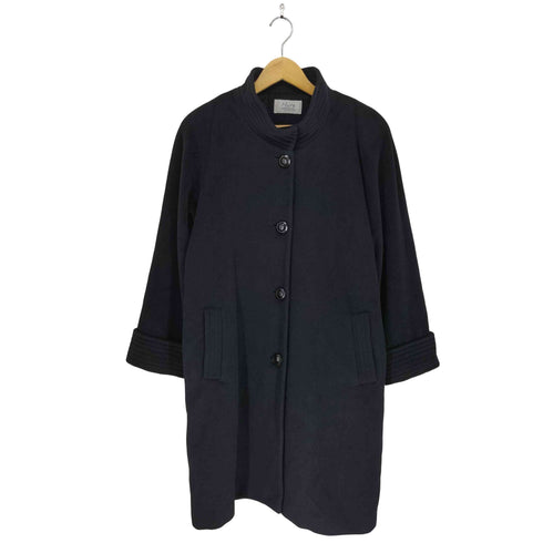 Mure angola アンゴラ100% スタンドカラーロングコート レディース JPN:M