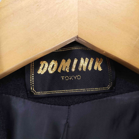 DOMINIK angola アンゴラ100% スタンドカラーロングコート レディース FREE