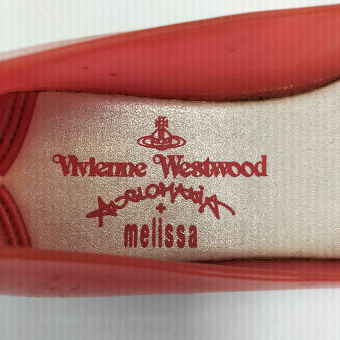 ヴィヴィアンウエストウッド Vivienne Westwood コラボ オーブロゴコイン ラバー フラット パンプス レディース JPN:24