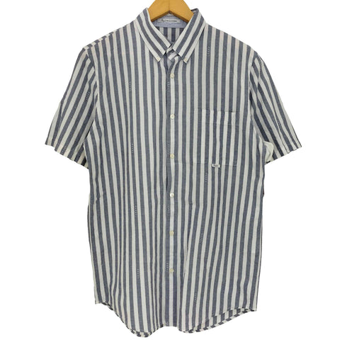 パパス papas ボタンダウン ストライプ S/S シャツ メンズ JPN:48
