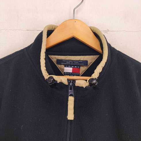 トミーヒルフィガー TOMMY HILFIGER ロゴ刺繍ハーフジップフリースジャケット メンズ XXL