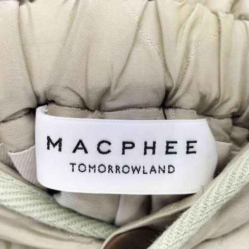 マカフィー MACPHEE キルティング Iラインロングスカート レディース 34
