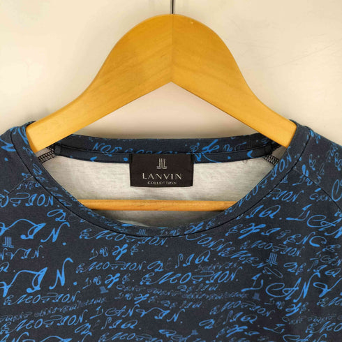 ランバンコレクション LANVIN COLLECTION 総柄 クルーネック Tシャツ メンズ 48