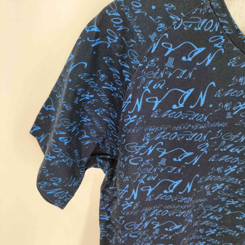 ランバンコレクション LANVIN COLLECTION 総柄 クルーネック Tシャツ メンズ 48