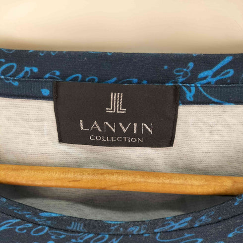 ランバンコレクション LANVIN COLLECTION 総柄 クルーネック Tシャツ メンズ 48