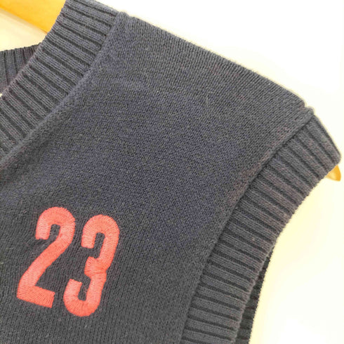 ニジュウサンク 23区 GOLF VNGT-TROIS ロゴ刺繍 コットンニット ベスト レディース JPN:M
