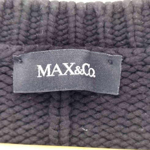 マックスアンドコー MAX&CO. ナイロンビスコース ジップカーディガン レディース L