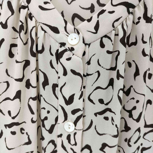 ビューティーアンドユースユナイテッドアローズ BEAUTY & YOUTH UNITED ARROWS ハンドペイントデザイン ティアードフレンチスリーブシャツワンピース レディース JPN:S