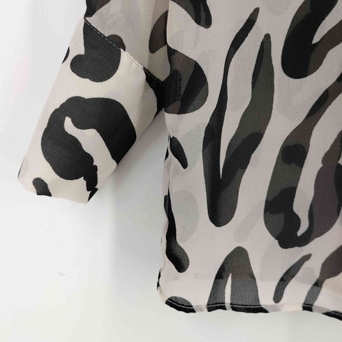 ザラ ZARA レオパード シアーブラウス レディース import:S