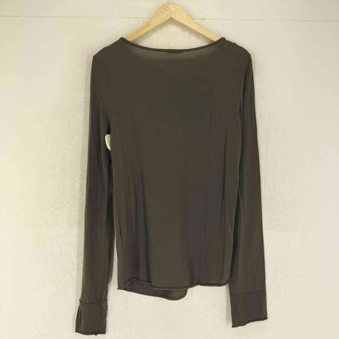 オープンワイワイ OPEN YY フックデザイン ヘンリーネック L/S Tシャツ Y2K レディース S
