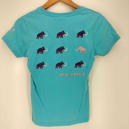 マムート MAMMUT ロゴ刺繍 バックプリント クルーネック Tシャツ レディース