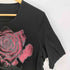 BRUNO PIATTELLI ラインストーン付き バラ プリント クルーネックTシャツ Y2K レディース