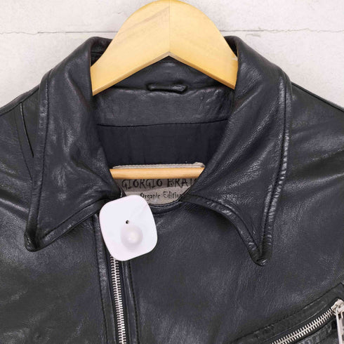 GIORGIO BRATO lamb leather ラムレザーダブルライダースジャケット メンズ 44