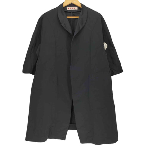マルニ MARNI イタリア製 丸襟 ポリ ボタンレス Q/S コート レディース EUR:38
