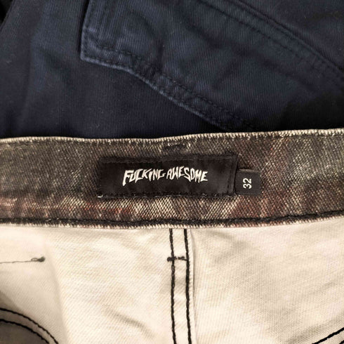 ファッキンオーサム FUCKING AWESOME 25SS MILLER PLAID DENIM SHORT メンズ 32