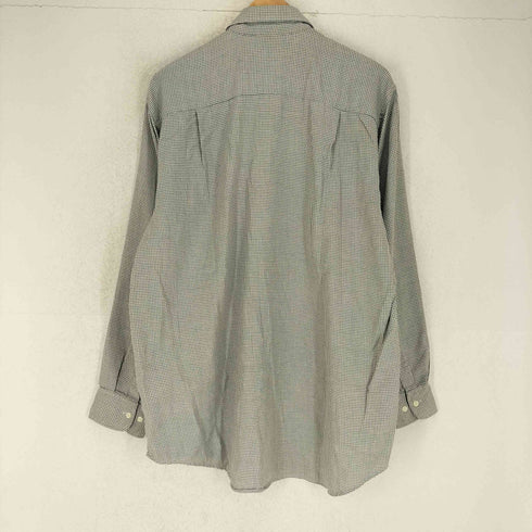ヴァンヒューゼン VAN HEUSEN 襟芯 千鳥格子柄1ポケットシャツ メンズ 17 34/35