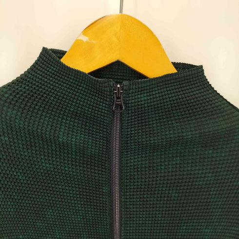 ミーイッセイミヤケ me ISSEY MIYAKE 03AW Double-Zip StretchPleated Top ダブルジップ ストレッチプリーツトップ レディース