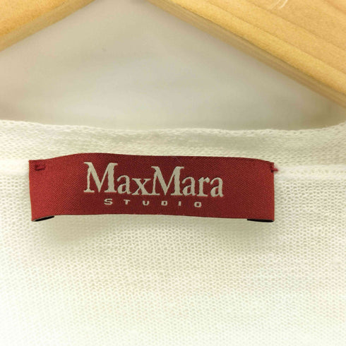マックスマーラステュディオ MAX MARA STUDIO リネン混 カーディガン レディース S