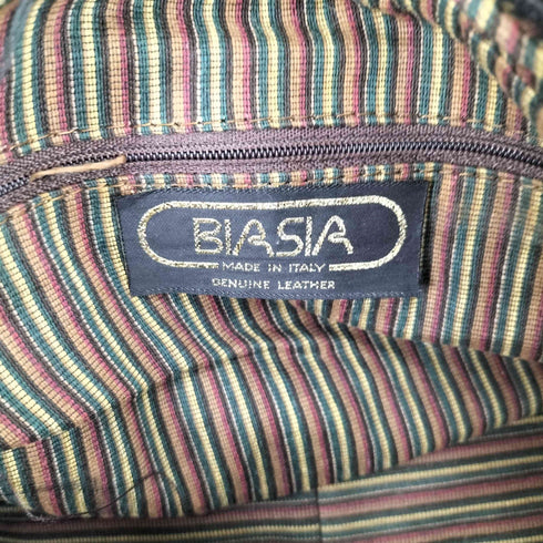 {BIASIA MADE IN ITALY レザーハンドバッグ Y2K レディース
