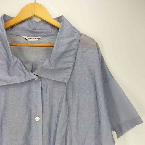 ヒロココシノ HIROKO KOSHINO 襟ドローストリング シアー S/S シャツ レディース JPN:11号