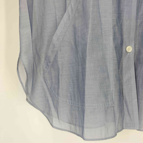 ヒロココシノ HIROKO KOSHINO 襟ドローストリング シアー S/S シャツ レディース JPN:11号
