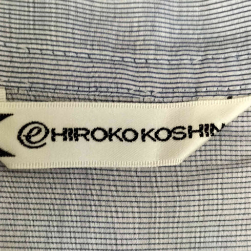 ヒロココシノ HIROKO KOSHINO 襟ドローストリング シアー S/S シャツ レディース JPN:11号