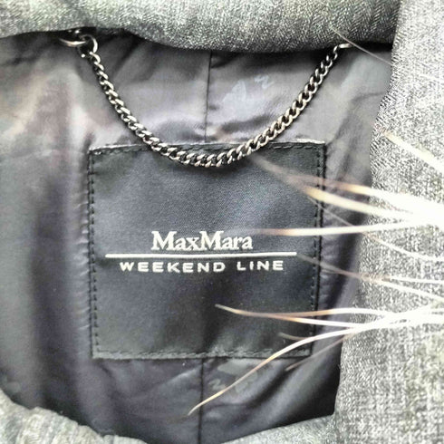 マックスマーラウィーケンドライン Max Mara WEEKEND LINE ファー付き 中綿ジャケット レディース 34