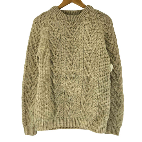 AN IRISH TRADITIONAL MADE IN IRELAND 80-90S ウール ケーブルニット メンズ