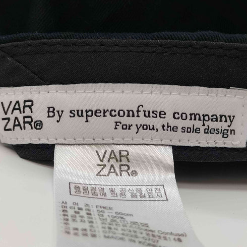 バザール VARZAR ロゴプレート 6パネルキャップ レディース