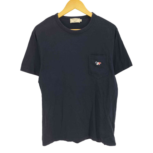 メゾンキツネ MAISON KITSUNE トリコロールフォックスヘッド S/S Tシャツ メンズ import:M