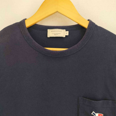 メゾンキツネ MAISON KITSUNE トリコロールフォックスヘッド S/S Tシャツ メンズ import:M