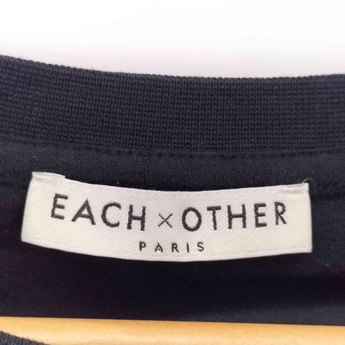 イーチアザー EACH OTHER 両面ロゴプリント クルーネックTシャツ メンズ import:M