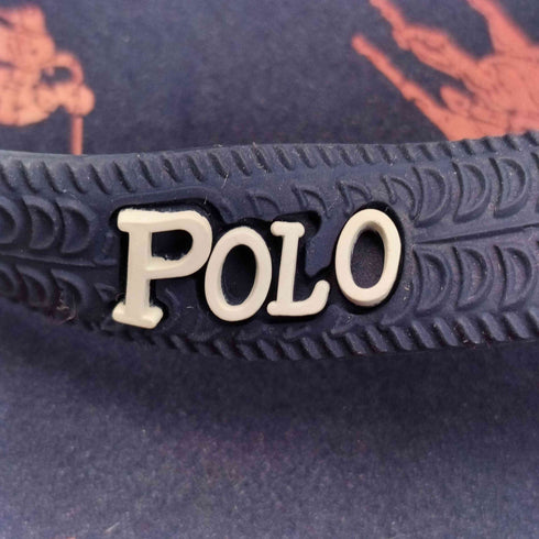 ポロラルフローレン POLO RALPH LAUREN 総柄 ロゴプリント ビーチサンダル レディース JPN:24