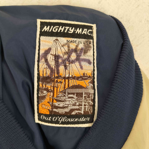 MIGHTY-MAC USA製 デザインジップ ブルゾンジャケット メンズ
