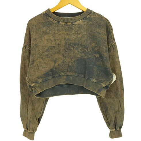 ザラ ZARA WASHED EFFECT CROP TOP レディース import:M