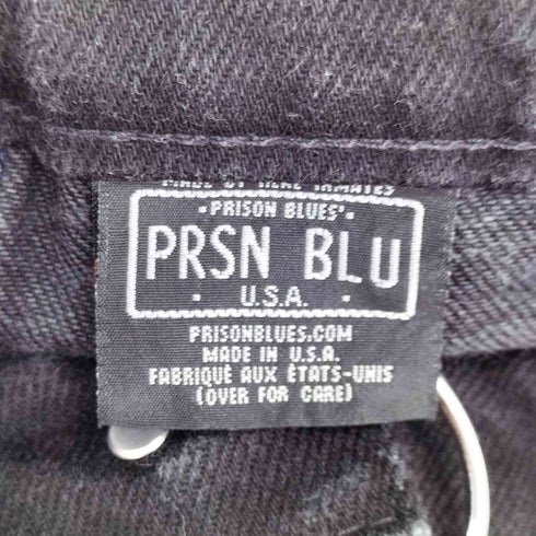 プリズンブルー PRSN BLU ジップフライ ダブルニー デニムパンツ メンズ W32 L32